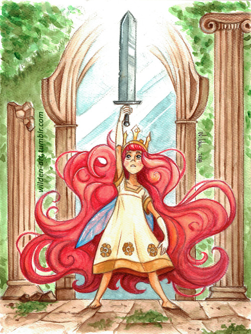 wilden-art: Hey everyone!Sorry for the lack of updates, but I’ve been dealing with life and other projects I’m working on!Still, I’ll try to post more often, even sketches!Right now, have a Child of Light I did during Cartoomics Milano! watercolour