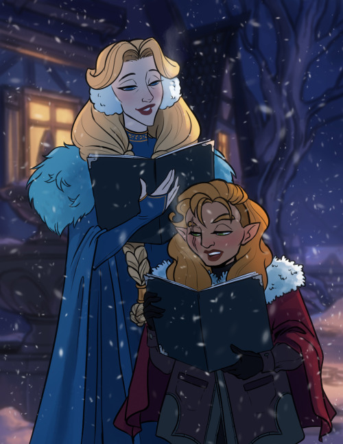 Oh hey!  Here’s my piece for the 2019 Critical Role Holiday gallery.  I love these wives SO much and