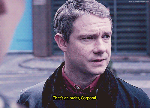 amygloriouspond:  Sherlock + his military kink