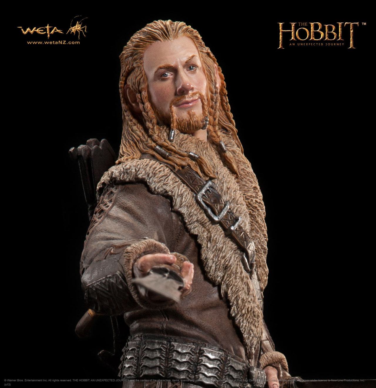 batsdontkill:  Fili statue by Weta  “Wielding twin Dwarven swords and bristling