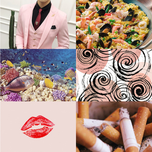 Aesthetic of Sanji. There’s a reason why I decided to make it in shades of pink. Romantic, ele