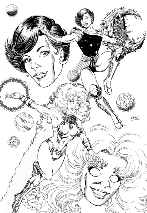 comicbookwomen:  Starfire and Donna Troy(?)-Alex Garcia