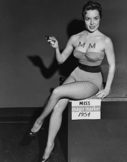retrogirly:  Miss Magic Marker, 1954 Photography