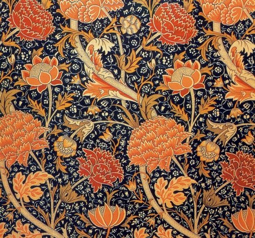 nobrashfestivity:William Morris, Wallpaper Design, 1884 more