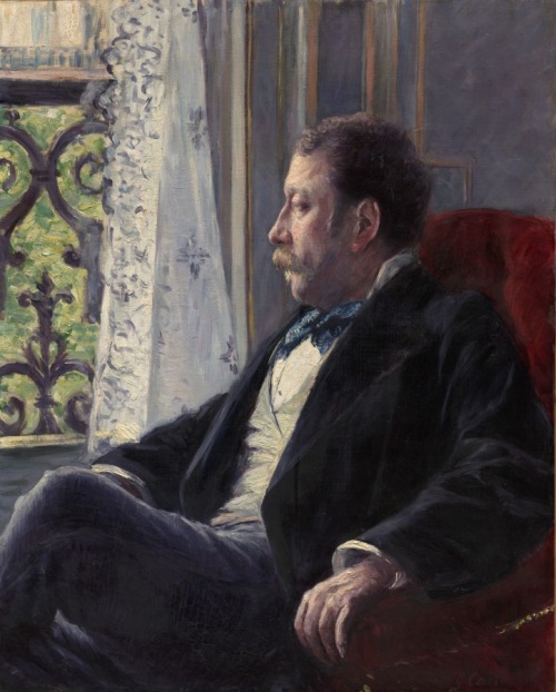 cma-modern-european-art:Portrait of a Man, Gustave Caillebotte , 1880, Cleveland Museum of Art: Mode