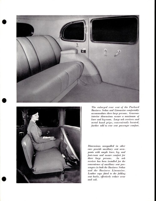 1937 Packard Business Sedan brochure