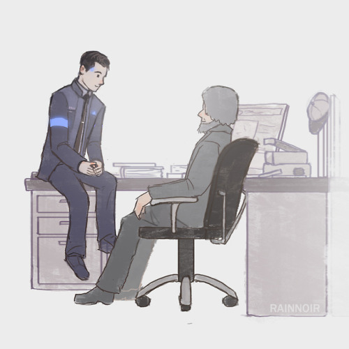 One of many Hank & Connor precious moments from Detroit: Become Human. They deserves to be happy