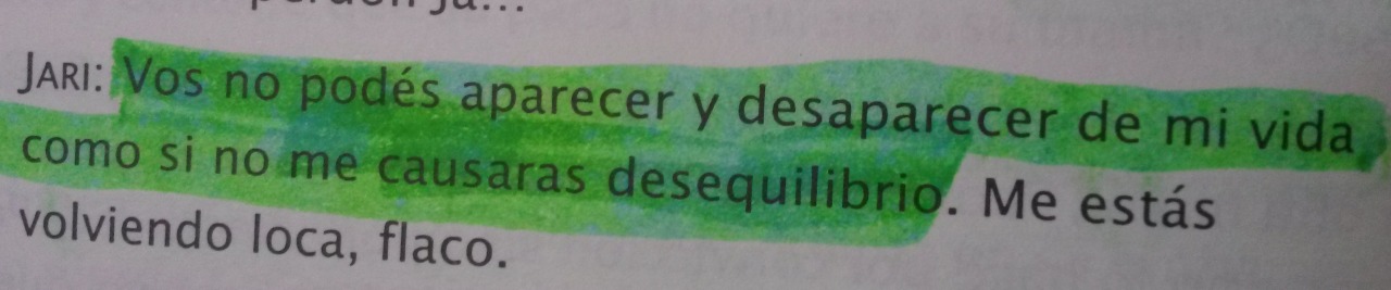 ando-ganas:  Loco, flaca. 
