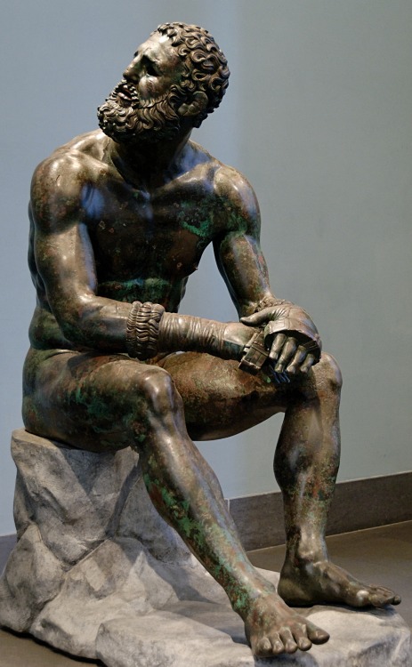 joerojasburke: The bronze Boxer of Quirinal, aka the Terme Boxer, a Greek bronze from ~300 B.C.