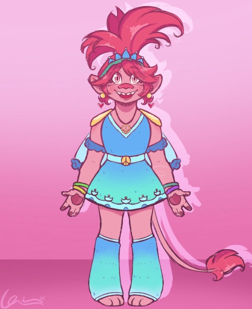 Greetings Tumblr, I Am Here To Share My Redesign Of Poppy, The Silliest Troll Around