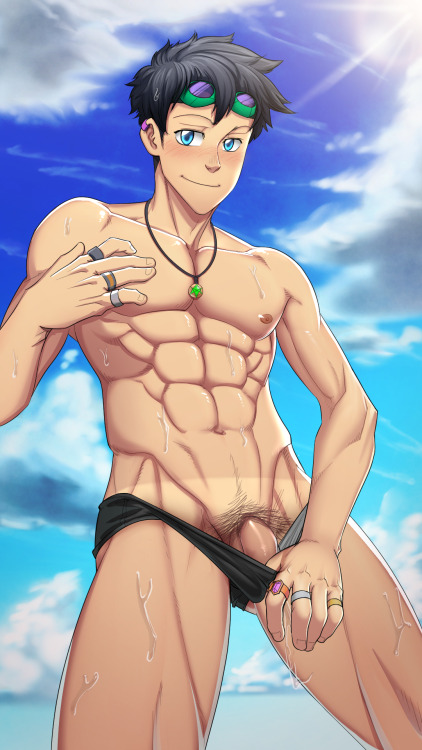 suiton00nsfwdrawings:    Philip Di Strago - Beach Fun  Now officially it’s been two years since I opened my patron (and 4 since i opened my tumblr), it’s been a great time, and as most of you know, my life has improved a lot thanks to it. I just hope