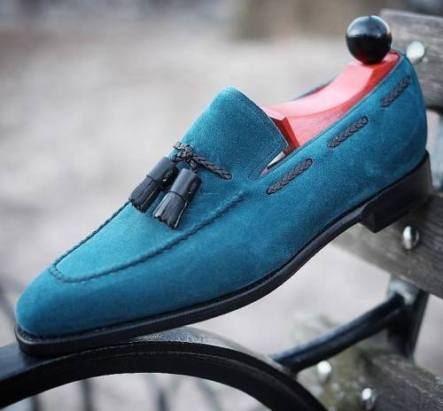 Yacht Steppers!  The Eskapa in Teal Suede.  . . . . #jfitzpatrickfootwear #jfitzpatrick #teal #teals