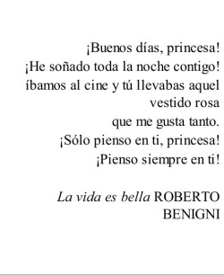 whereveryouwouldlike: ¡Buenos días princesa!