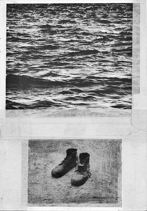 Paschalis Zervas, The sea / Walker Evans’ boots, 2012