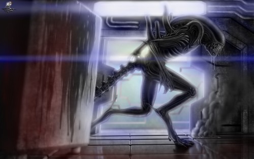 Alien Isolation + Speed-Paint by Unreal-Forever porn pictures