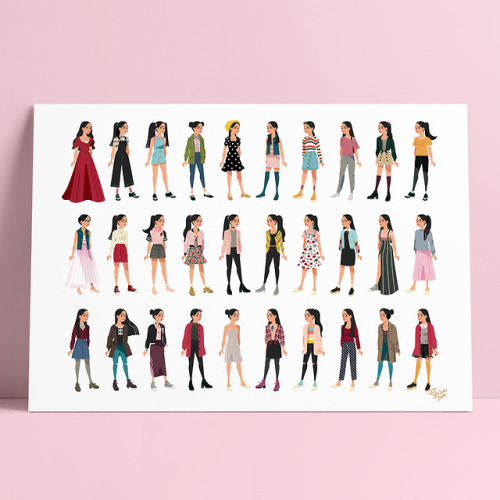 To ALL 30 OUTFITS Lara Jean has worn before  Art print available at my shop!Twitter | InstagramDo no