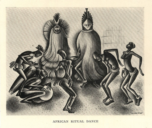   Illustration by Miguel Covarrubias, from Batouala, via UDLAP Bibliotecas  