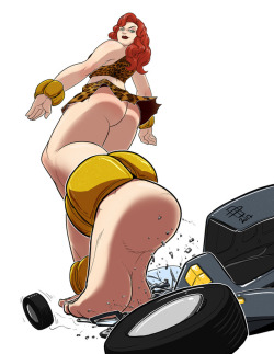 Pinupsushi: Color Commission For Smiladon Of Giganta Not Caring If You Parked Your