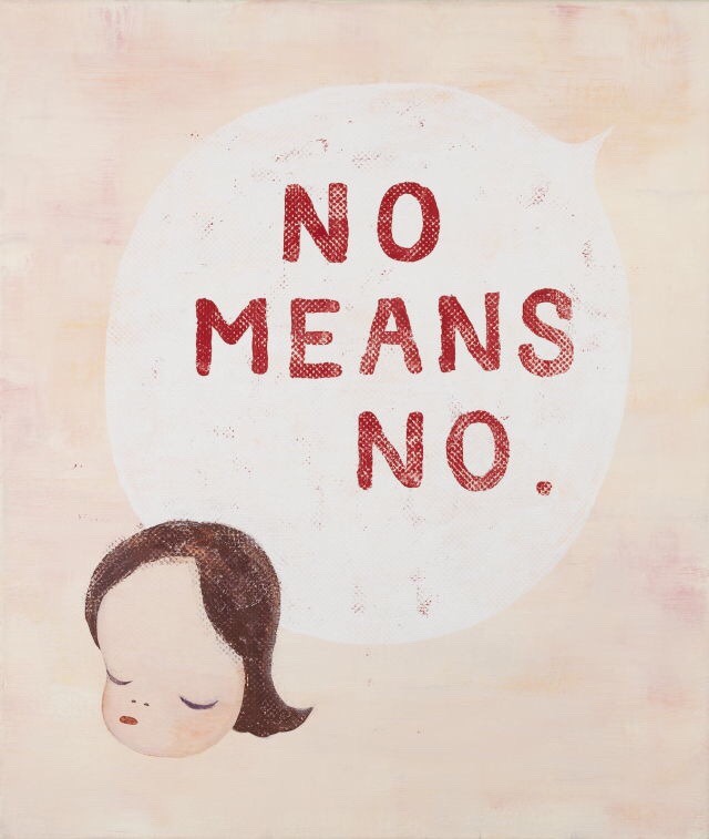 k-omachi: “No Means No”, 1995 Yoshitomo Nara true 