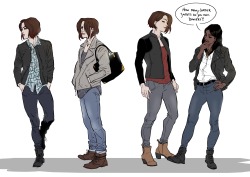 Pretend-Animator: Leather Jacket Lesbians Alex + Maggie
