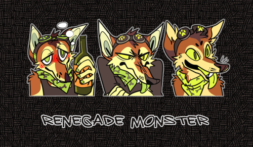 telegram stickers for nizzlesniz and renegademunster on twitter.