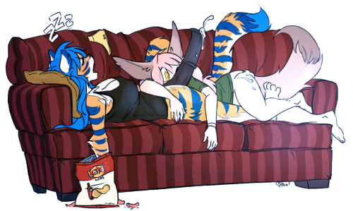 two-ts:  More sweet art from nicoleships (tamyra)  Sleeptime  Now if you’ll excuse me I’m going to go get chips