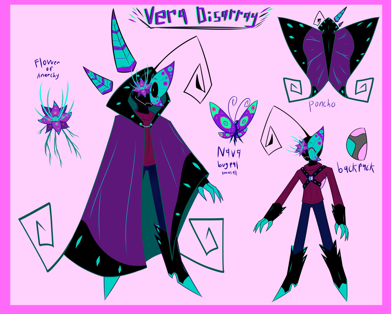 HERE SHE IS!!! VERA DISARRAY!!! I redesigned her and I really like how it turned out. She’s her own thing and isn’t related to any varriant. Though you can probably tell I really dove into a few irken looks. #oc#vera#vera disarray#ref#drawing#my art