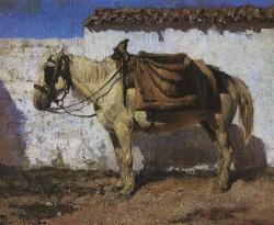 Vasily Dmitrievich Polenov (Saint Petersburg 1844 - Tula 1927); White Horse, Normandy;