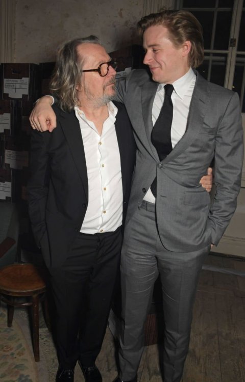 museofskaro: Gary Oldman and Jack Lowden at the Slow Horses premiere