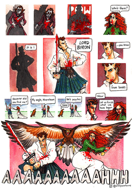 emilyscartoons: Reposting my comic Bloodlust &amp; Bonnets (part I)This was written as a short s