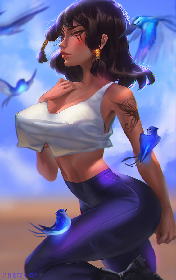 minoryfox: Pharah from Overwatch as a request of my Patron Sublime there’s titties
