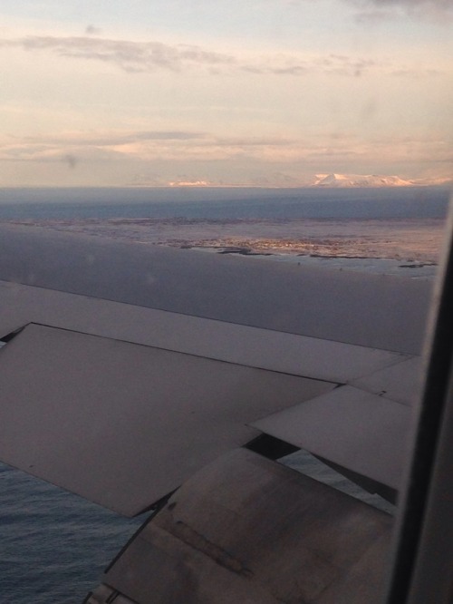 Flying over Iceland - hoping my next trip will be to Reykjavik!