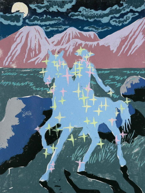 389:
“Eugeniya Dudnikova
Moon Cowboy, 2019
”