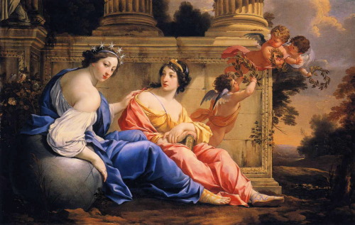 The Muses Urania and Calliope, Simon Vouet, ca. 1634