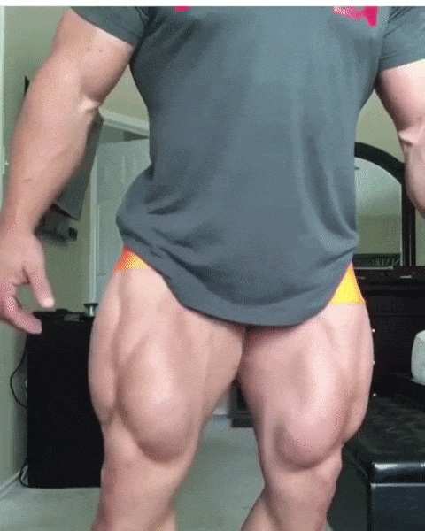 bigmusclestuds:  Matthew Schmidt has some fucking amazing quads!!