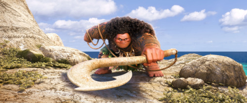 disneyanimationmoana: Meet the Moana cast! Moana, Maui, Pua, Heihei (Alan Tudyk), Tamatoa (Jema