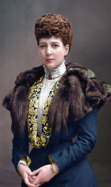 Queen Alexandra, consort of King Edward VII, 1900s.