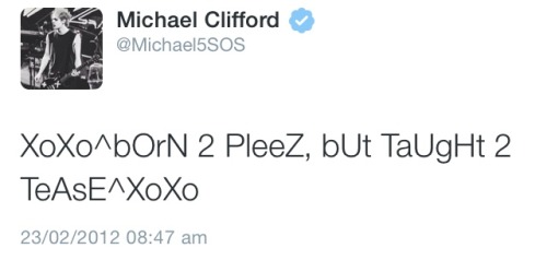 punkxash:  Michaels old tweets give me life 