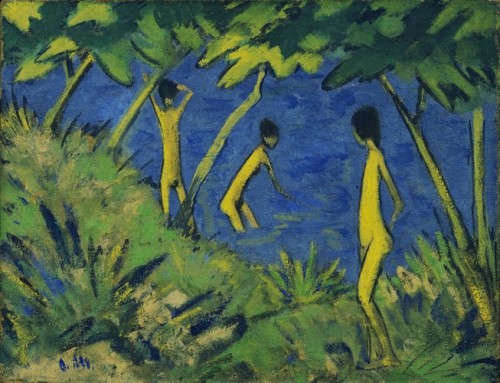 Landscape with Yellow Nudes, Otto Mueller, c. 1919, MoMA: Painting and SculptureGift of Samuel A. Be