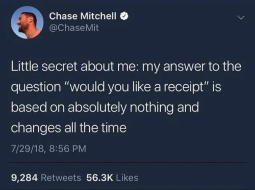 whitepeopletwitter:“would you like a receipt”