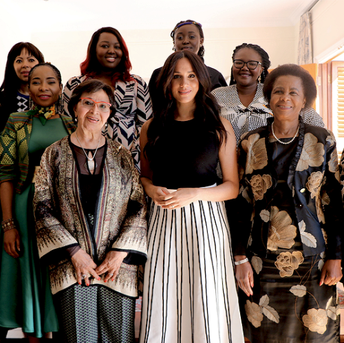 trh-thesussexes:The Duchess of Sussex during the “Women In Public Service” breakfast in Cape Town,