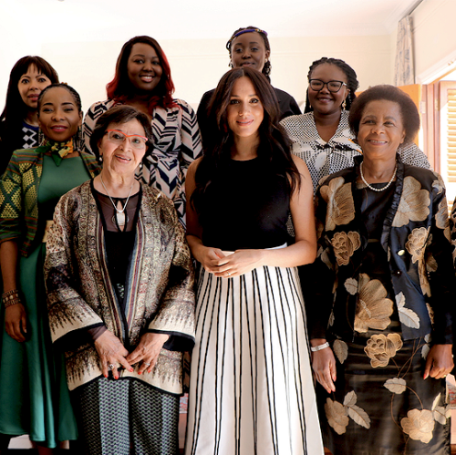 trh-thesussexes: The Duchess of Sussex during the “Women In Public Service” breakfast in