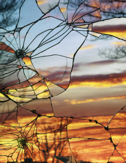 mj-alldamnday:  asylum-art-2:  Broken Mirror-Evening