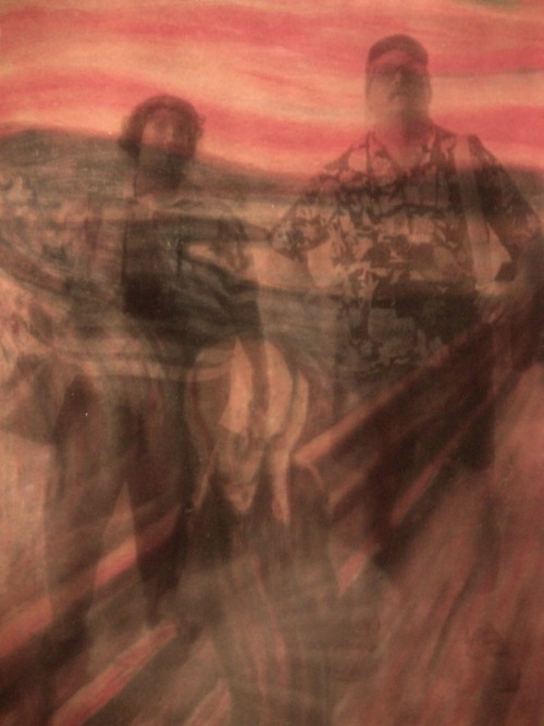 superimposed pictures from Jameson’s Postmodernism: 1. Man at the Crossroads (Rivera) with Dia