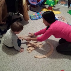 #berlinbenjamin and @jhane26 playing with trains