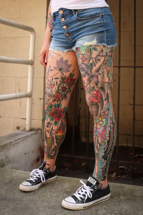 therealcarriecapri:Tattooed Legs@therealcarriecapriVisit my page for more pics!! 