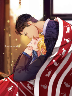 dj-altin:    Happy (very late) birthday yuri   Have I told you I love domestic otayuri. on IG (also please send me prompts and asks to draw) 