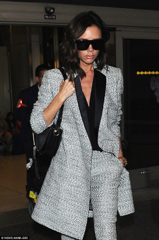 Victoria Beckham spotted arriving to LAX porn pictures