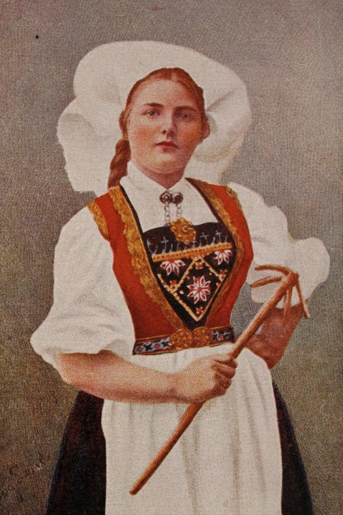 hyperb0rean:Norwegian costume, ca. 1900-1920. (source)