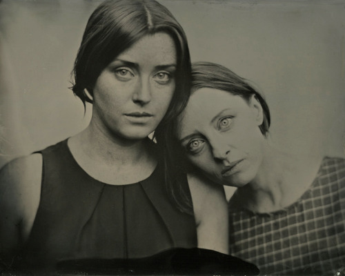 Alice and Emma - Sisters from New Zealand4x5 Tintype - Brooklyn